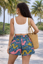 Women’s African Print High Waist Shorts with Pockets – Ankara Summer Casual Shorts