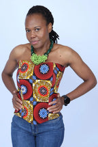 Handmade African Print Corset Top – Ankara Bustier - Caje