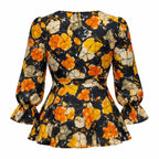 African Print Wrap Top for Women