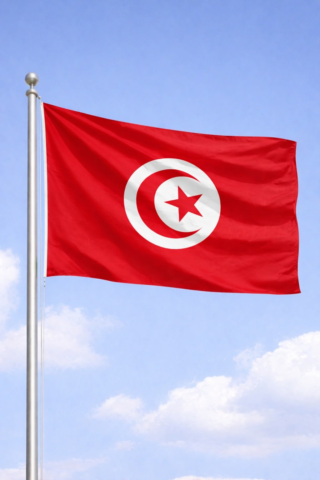 Tunisia National Flag – Large, Medium Handheld & Tabletop Mini Flag Options