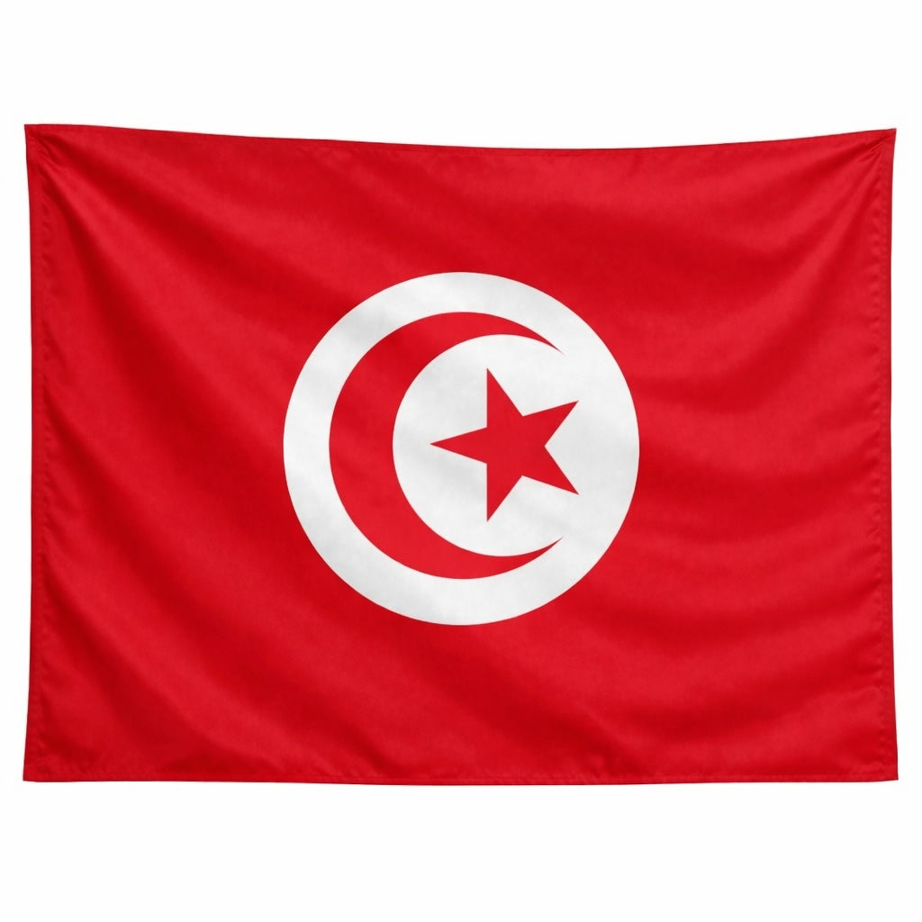 Tunisia National Flag – Large, Medium Handheld & Tabletop Mini Flag Options