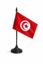 Tunisia National Flag – Large, Medium Handheld & Tabletop Mini Flag Options