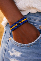 Country Beaded Bracelet – Handmade Cultural Beads Wristband