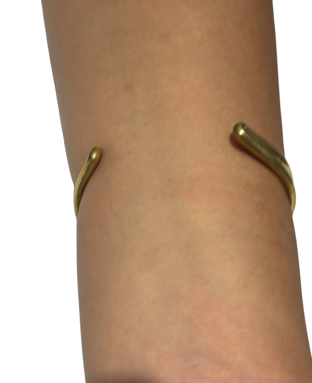 Adjustable Brass Bracelet with Resin Stone Accents