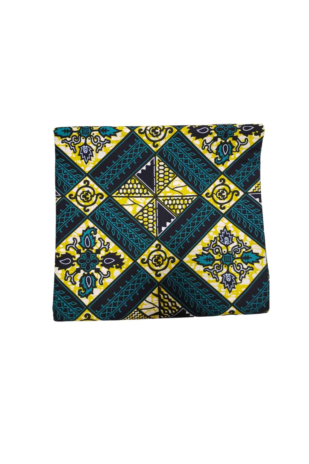 African Print Fabric-  Geometric Pattern Ankara Cloth