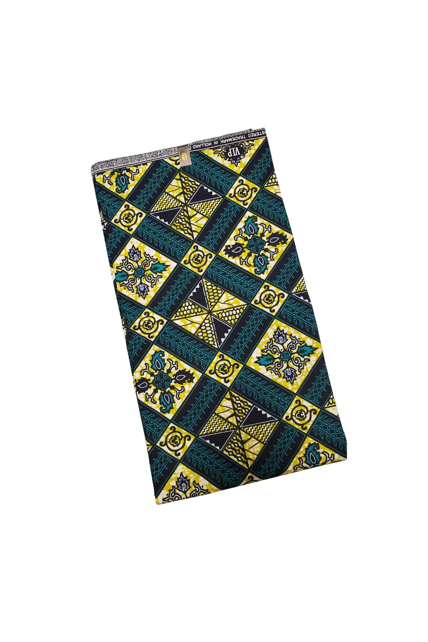 African Print Fabric-  Geometric Pattern Ankara Cloth