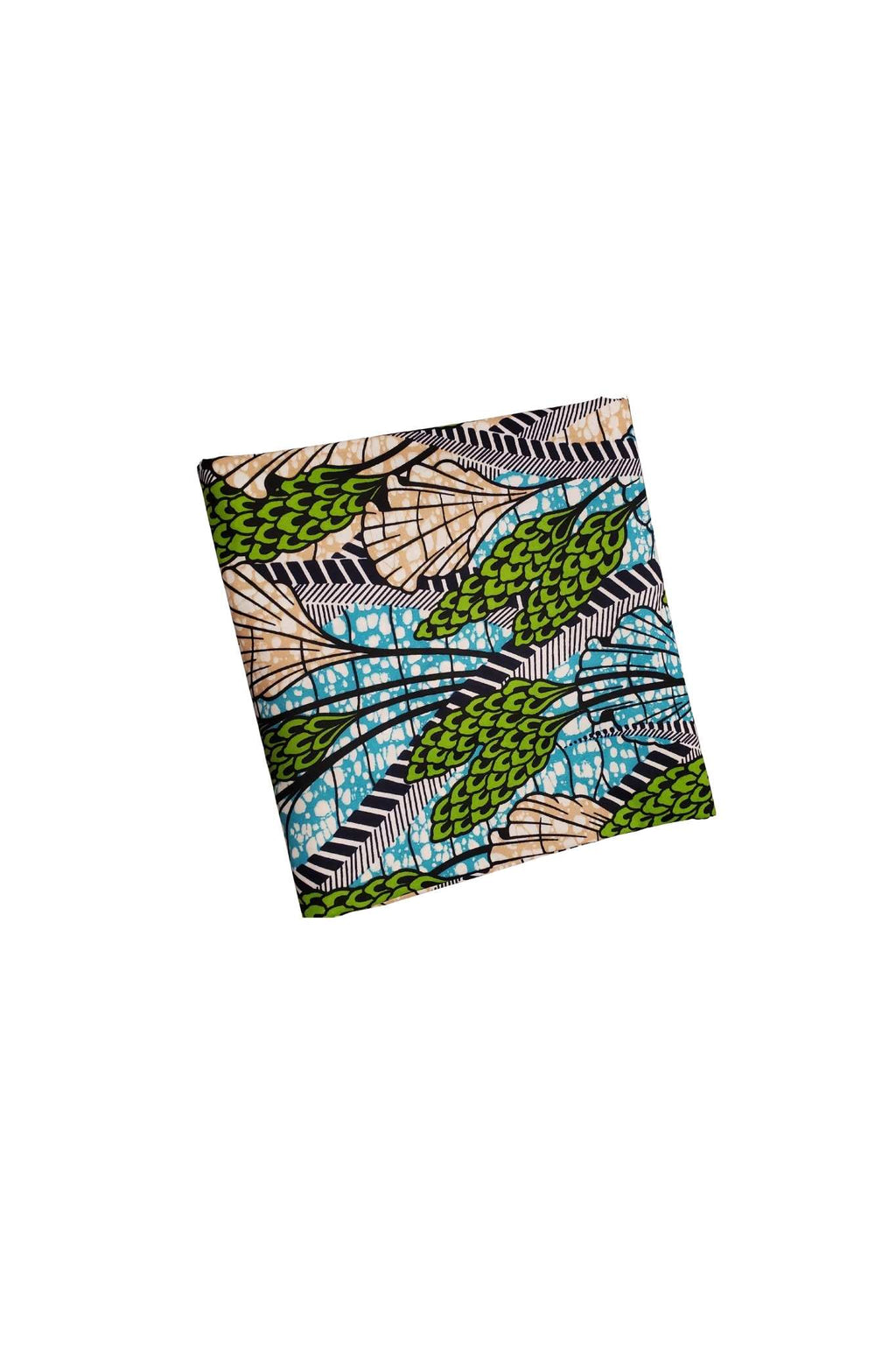 African Print Fabric- Beige Ankara Wax Cloth