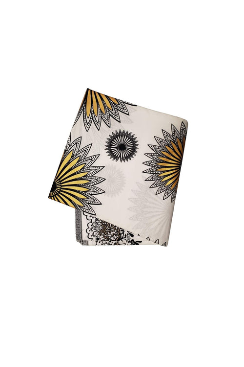 African Print Fabric-  Sunburst Pattern Ankara Cloth