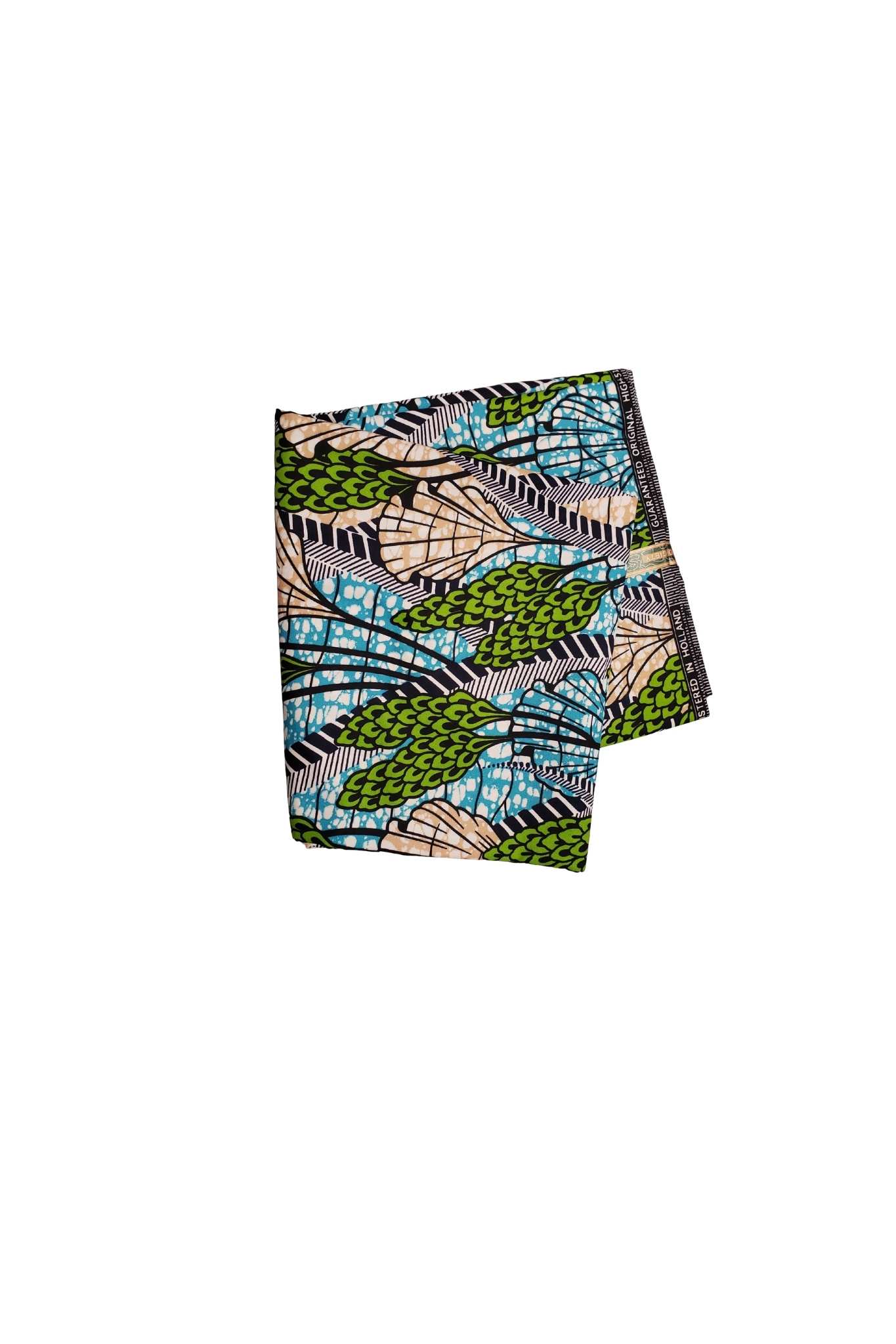 African Print Fabric- Beige Ankara Wax Cloth