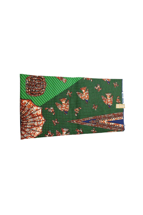 African Print Fabric- Green Ankara Wax Cloth