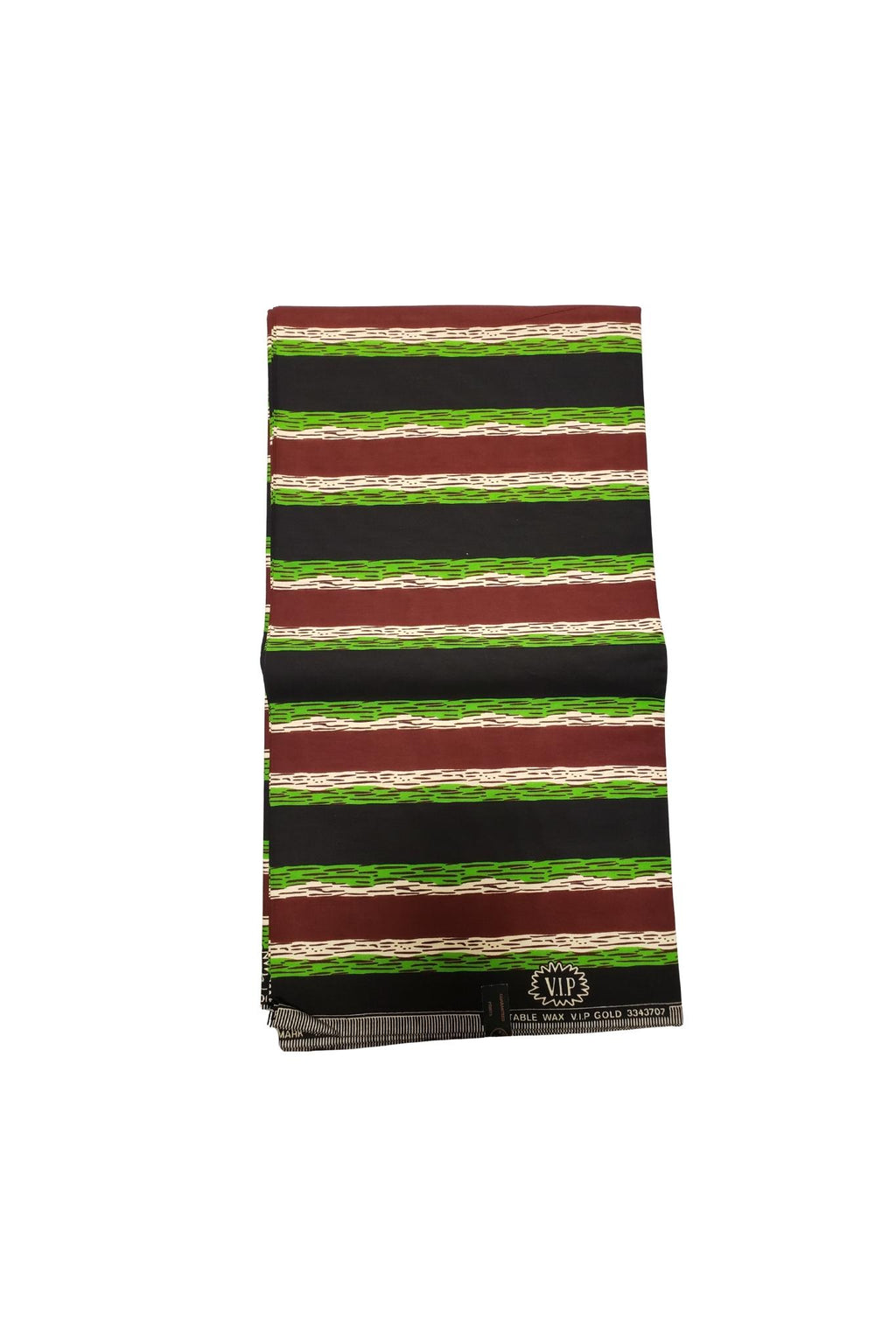 African Print Fabric- Striped Pattern Ankara Wax Cloth