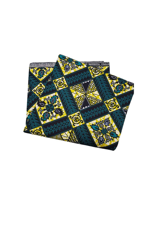 African Print Fabric-  Geometric Pattern Ankara Cloth