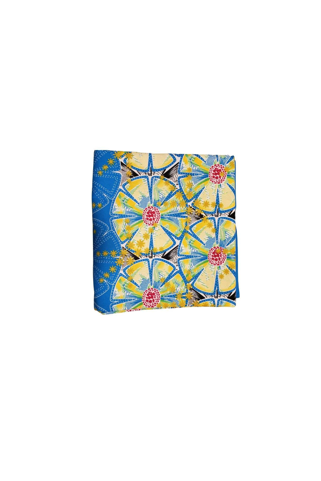 African Print Fabric- Floral Ankara Wax Cloth