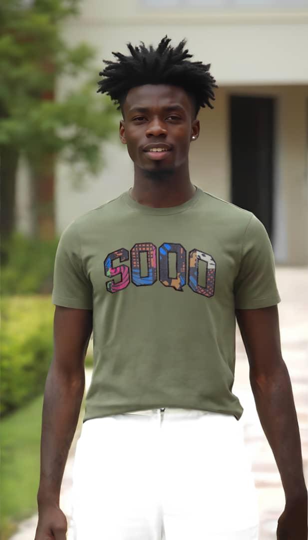 SOQO Graphic T-Shirt – Bold Afro-Caribbean Tee - Green