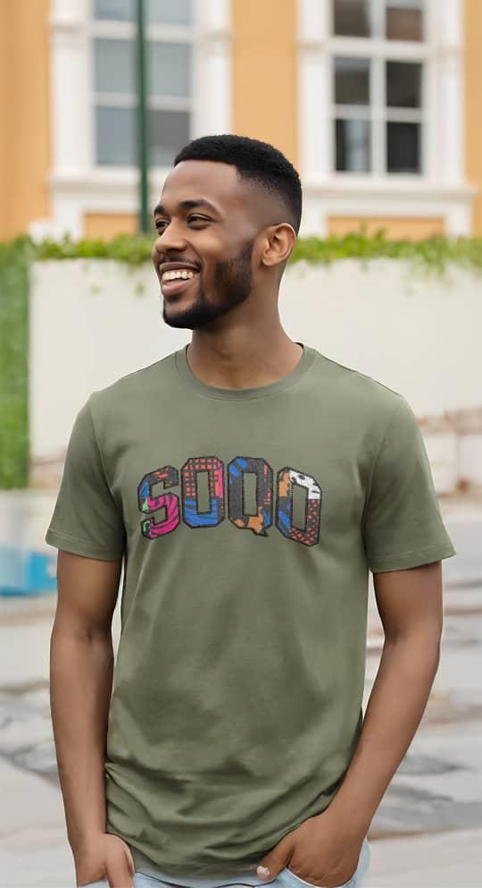SOQO Graphic T-Shirt – Bold Afro-Caribbean Tee - Green