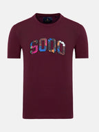 SOQO Graphic T-Shirt – Bold Afro-Caribbean Tee - Maroon
