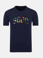 SOQO Graphic T-Shirt – Bold Afro-Caribbean Tee - Navy Blue