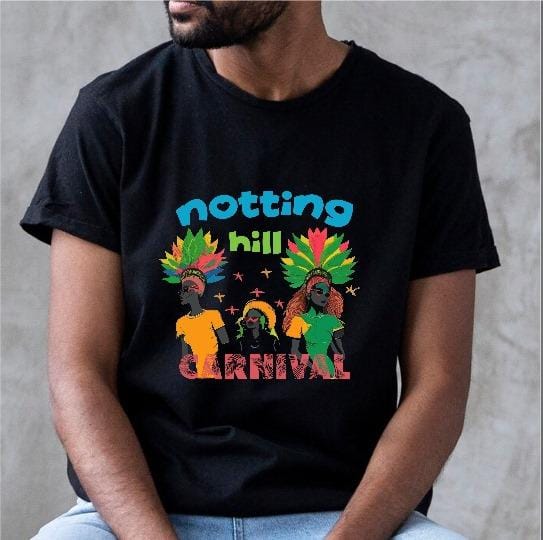 Notting Hill Carnival Black T-Shirt – SOQO Unisex Tee