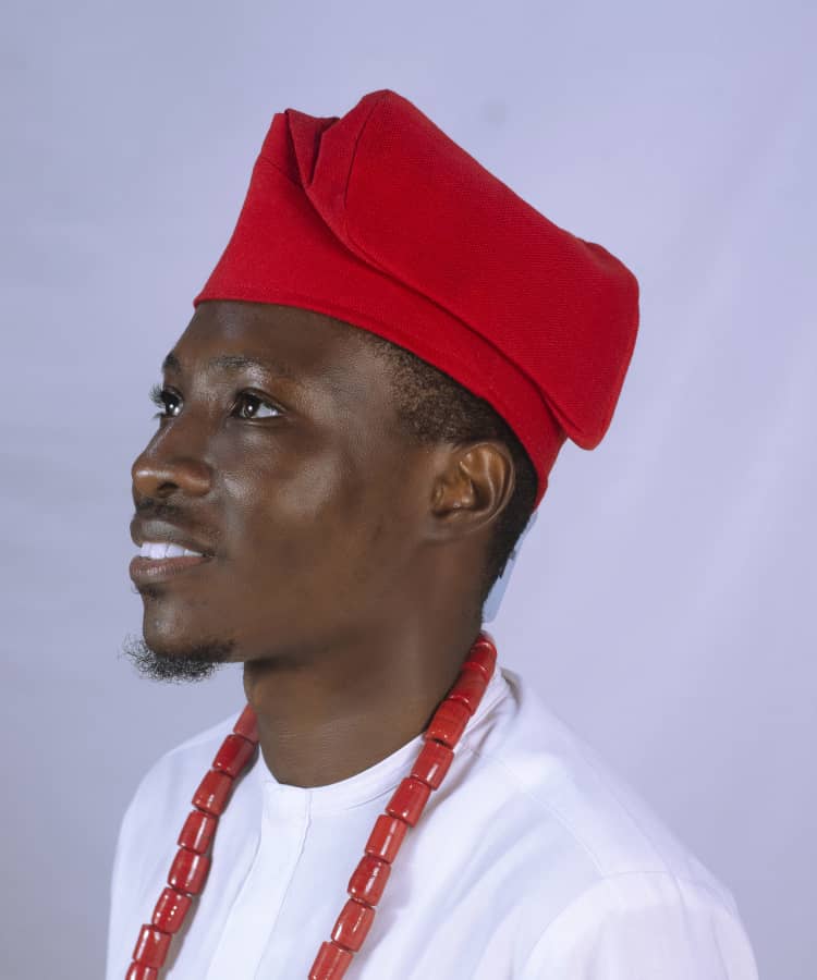 Authentic Traditional Yoruba Asooke Hat for Men