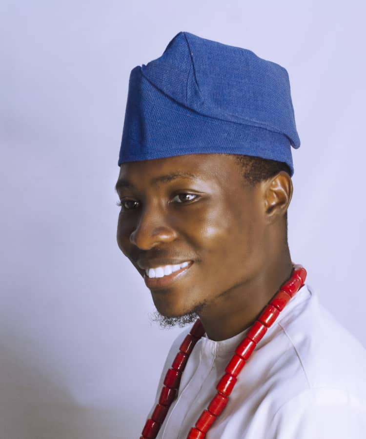 Authentic Traditional Yoruba Asooke Hat for Men