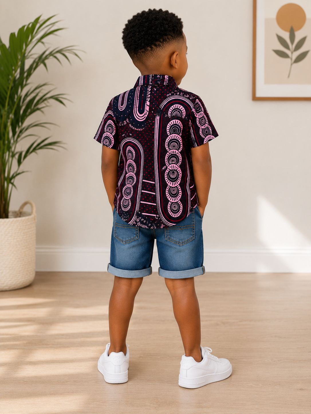 Kids African Print Shirt