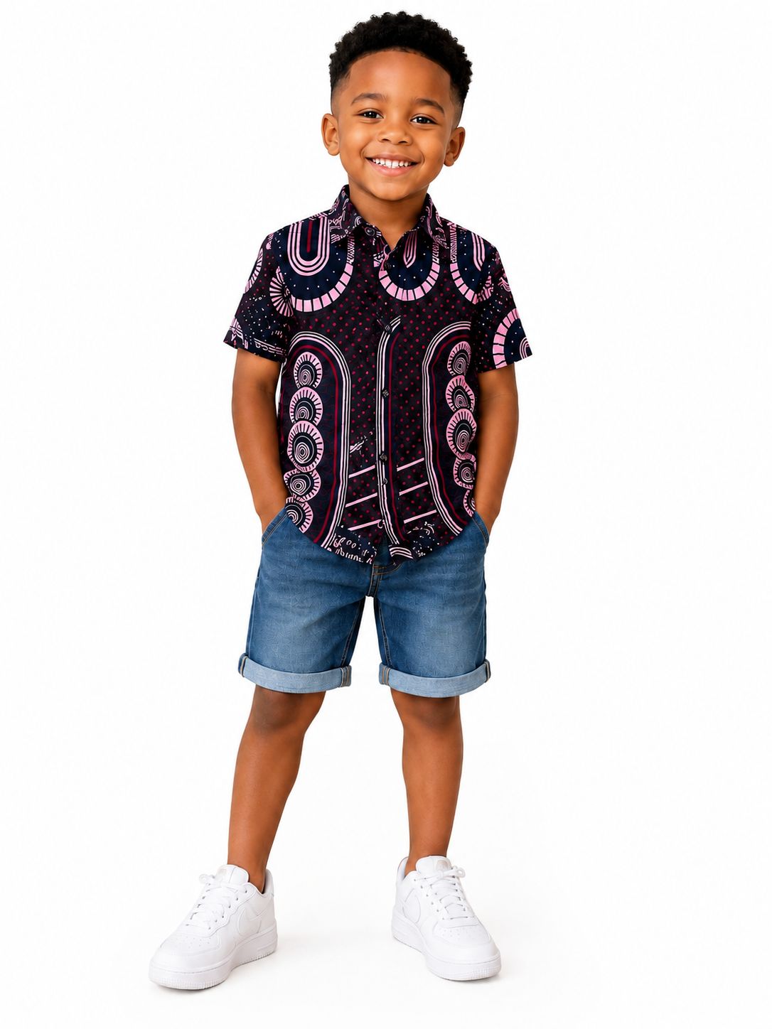 Kids African Print Shirt