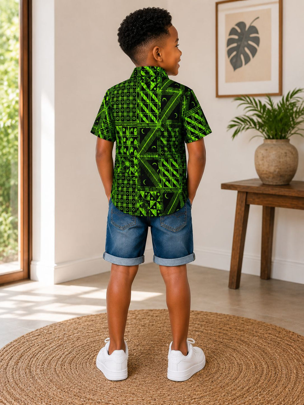 Kids African Print Shirt
