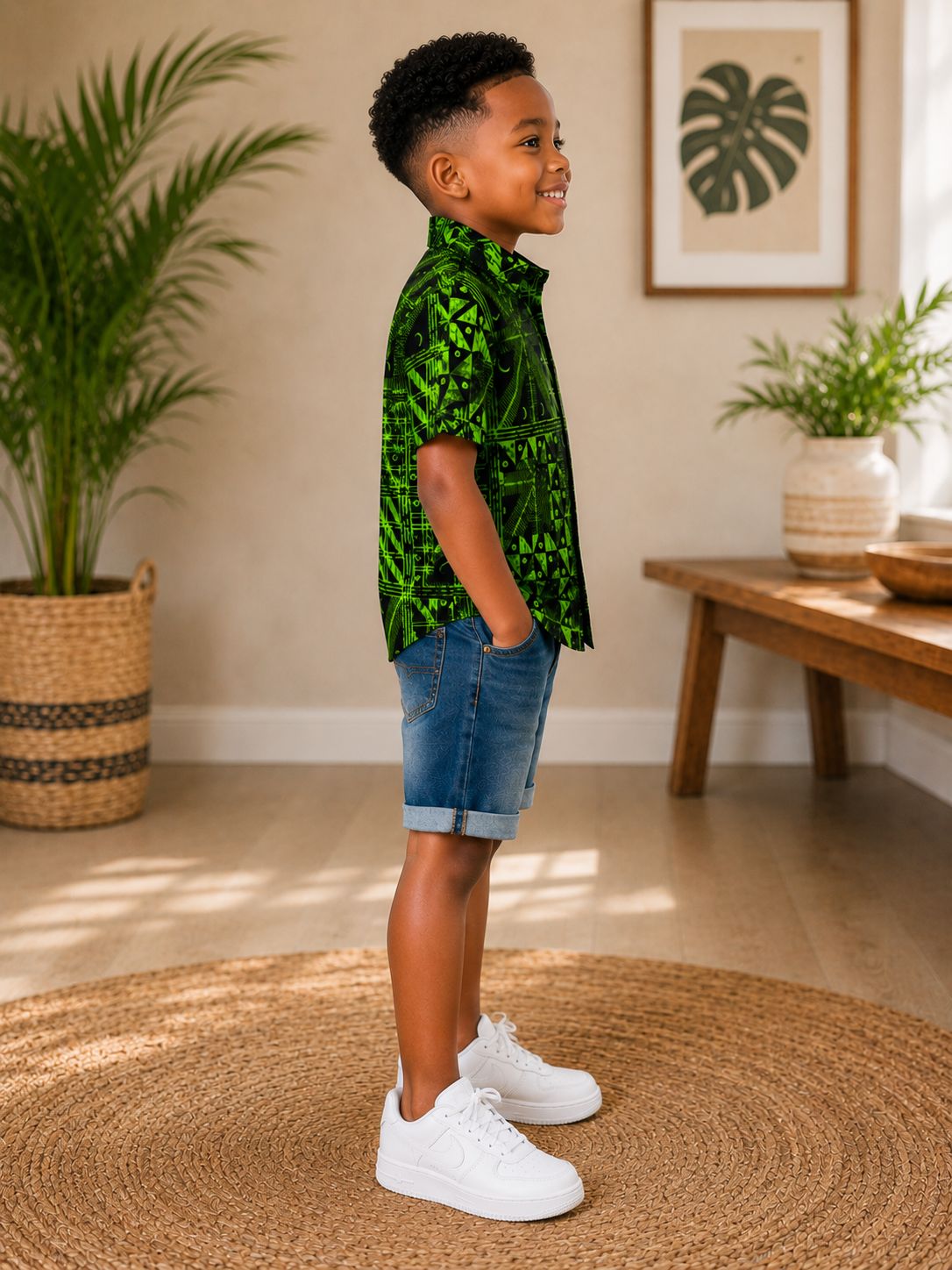 Kids African Print Shirt