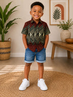 Kids African Print Shirt
