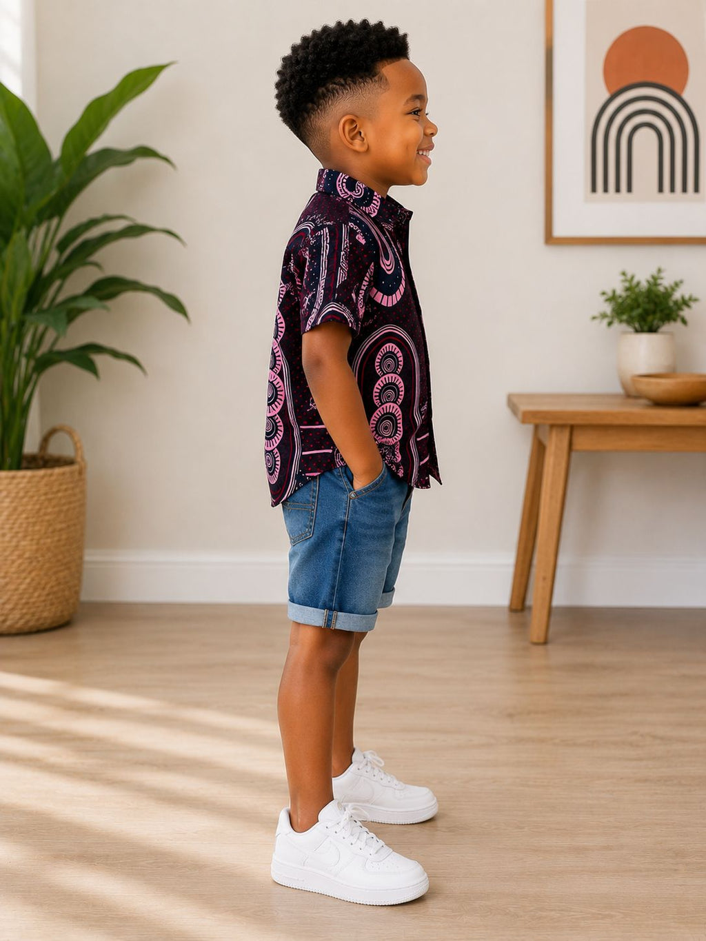 Kids African Print Shirt