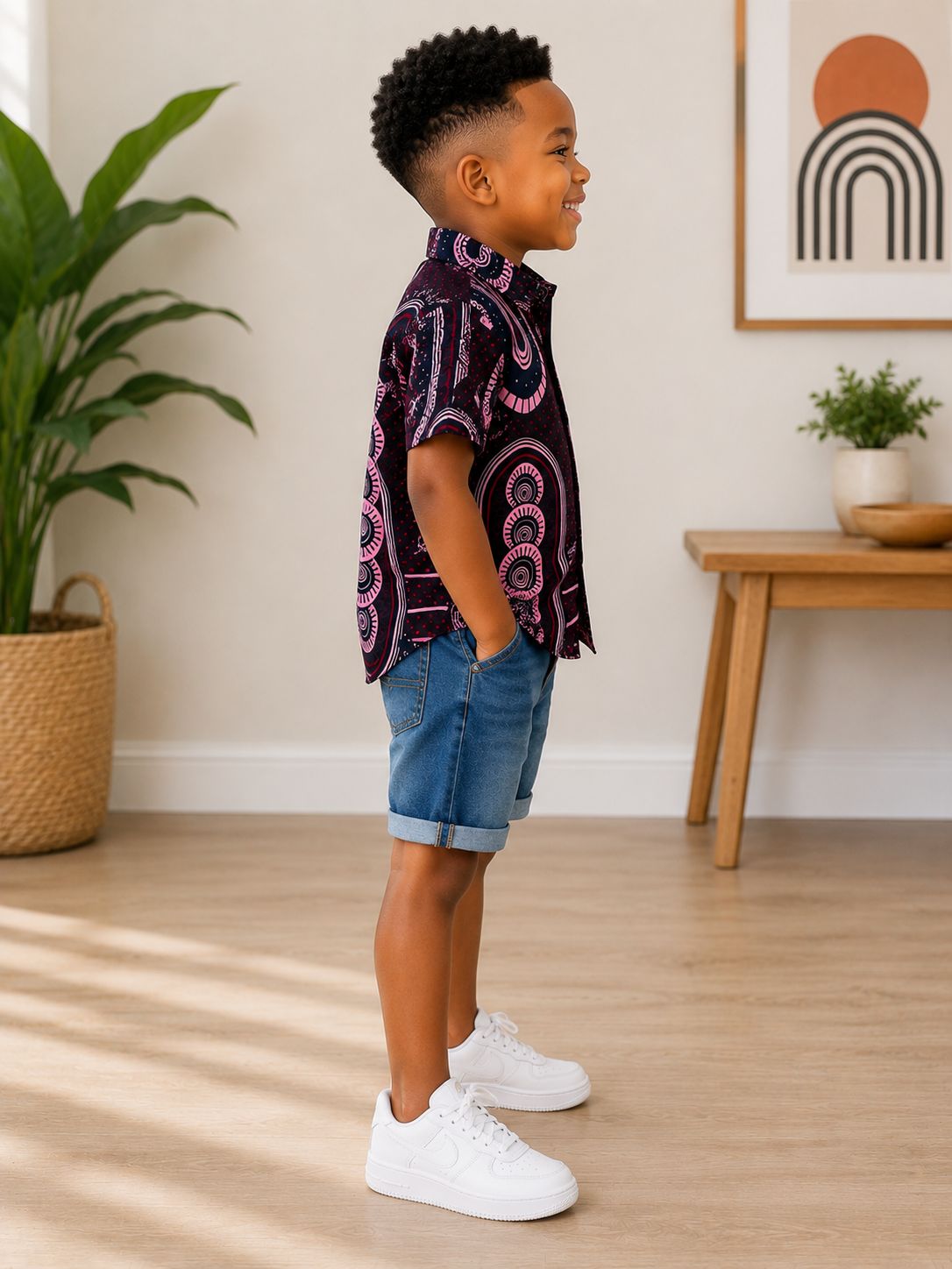 Kids African Print Shirt