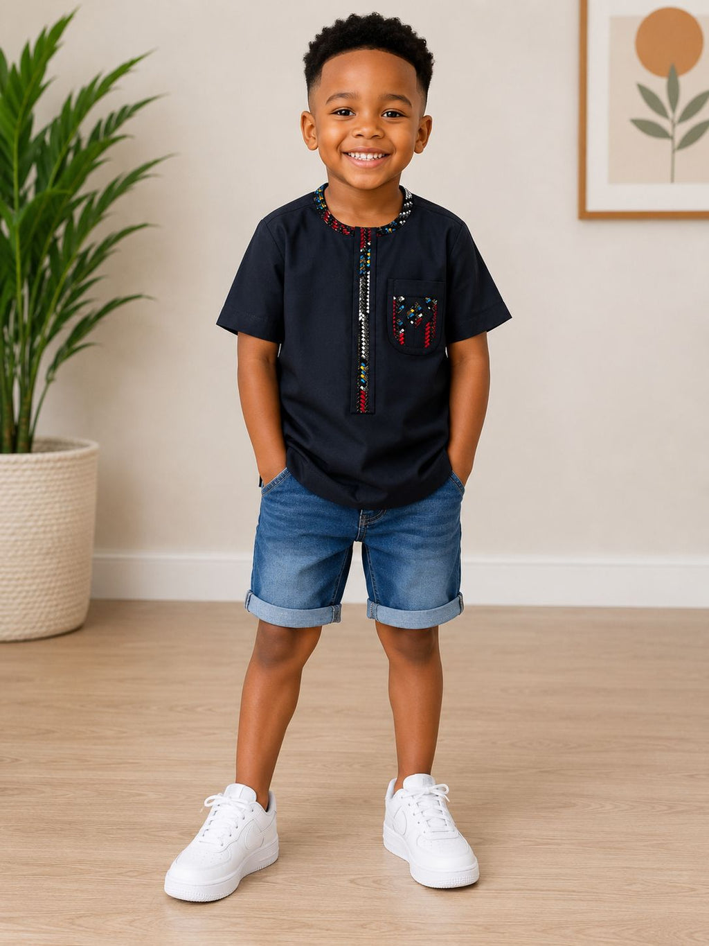 Kids African Print Shirt