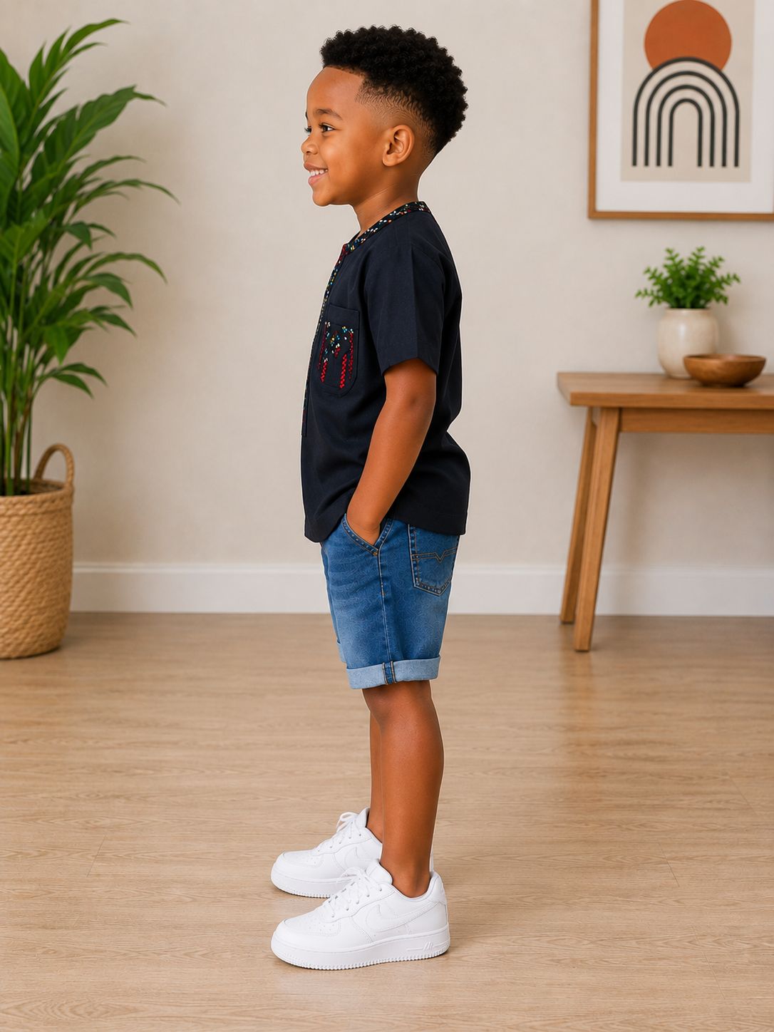 Kids African Print Shirt