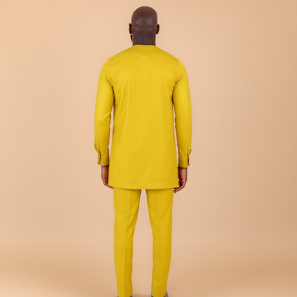 Men’s Embroidered Traditional Top and Trouser Set