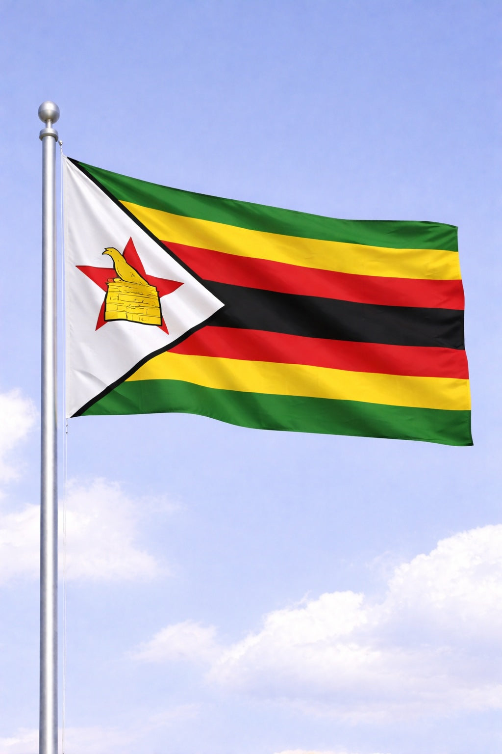 Zimbabwe National Flag – Large, Medium Handheld & Tabletop Mini Flag Options