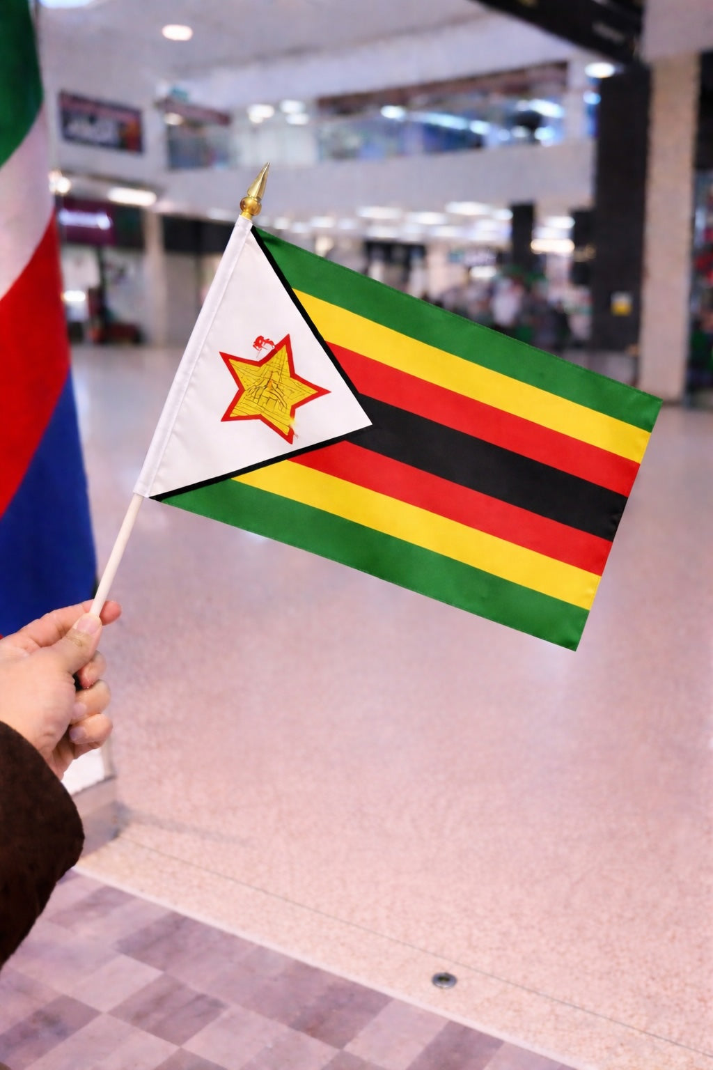 Zimbabwe National Flag – Large, Medium Handheld & Tabletop Mini Flag Options