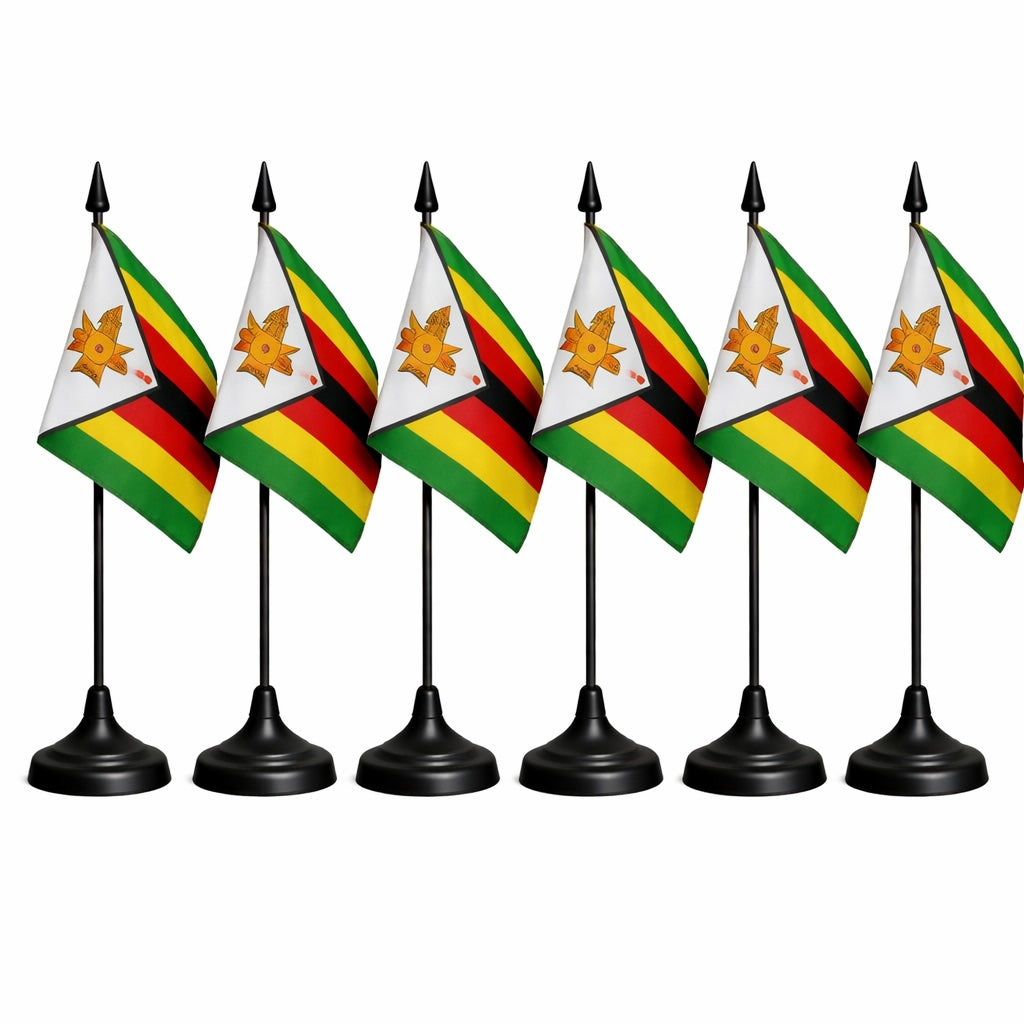 Zimbabwe National Flag – Large, Medium Handheld & Tabletop Mini Flag Options