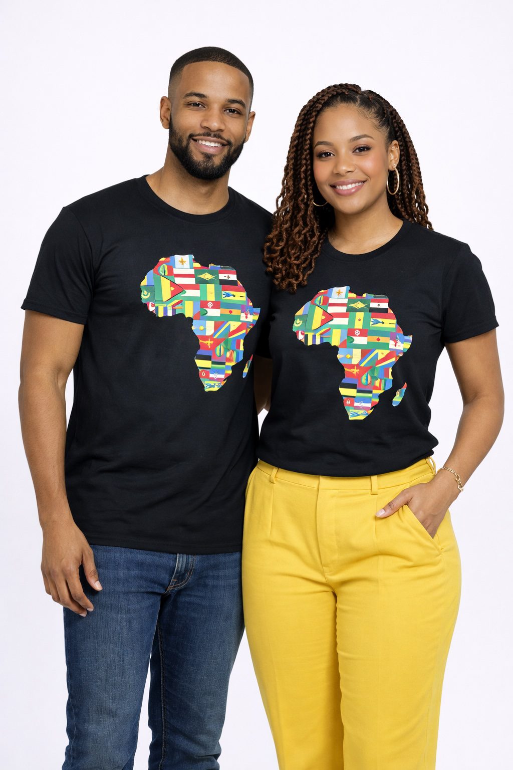 Africa Continent with all Country Flags Unisex Top