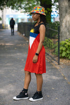Antigua Flag Dress | Sleeveless Bodycon Shift Dress