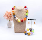 Rainbow Cube Beaded Set