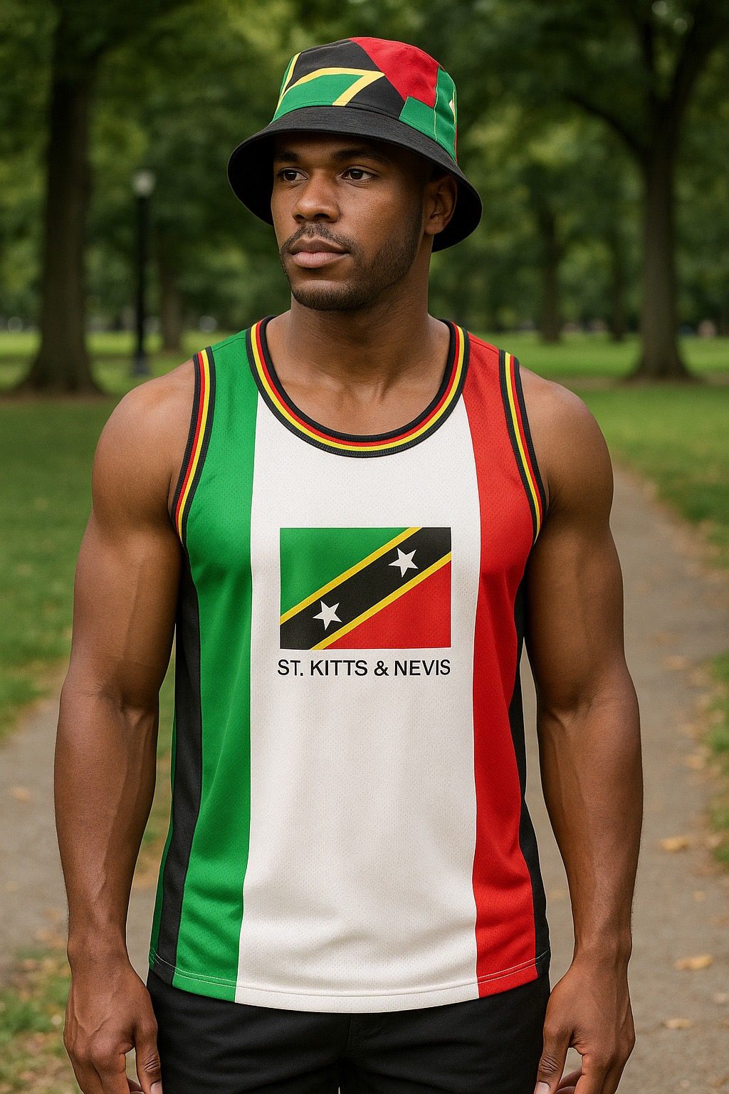 St. Kitts & Nevis Flag Mesh Vest