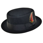 Wool Felt Crushable Pork Pie Hat