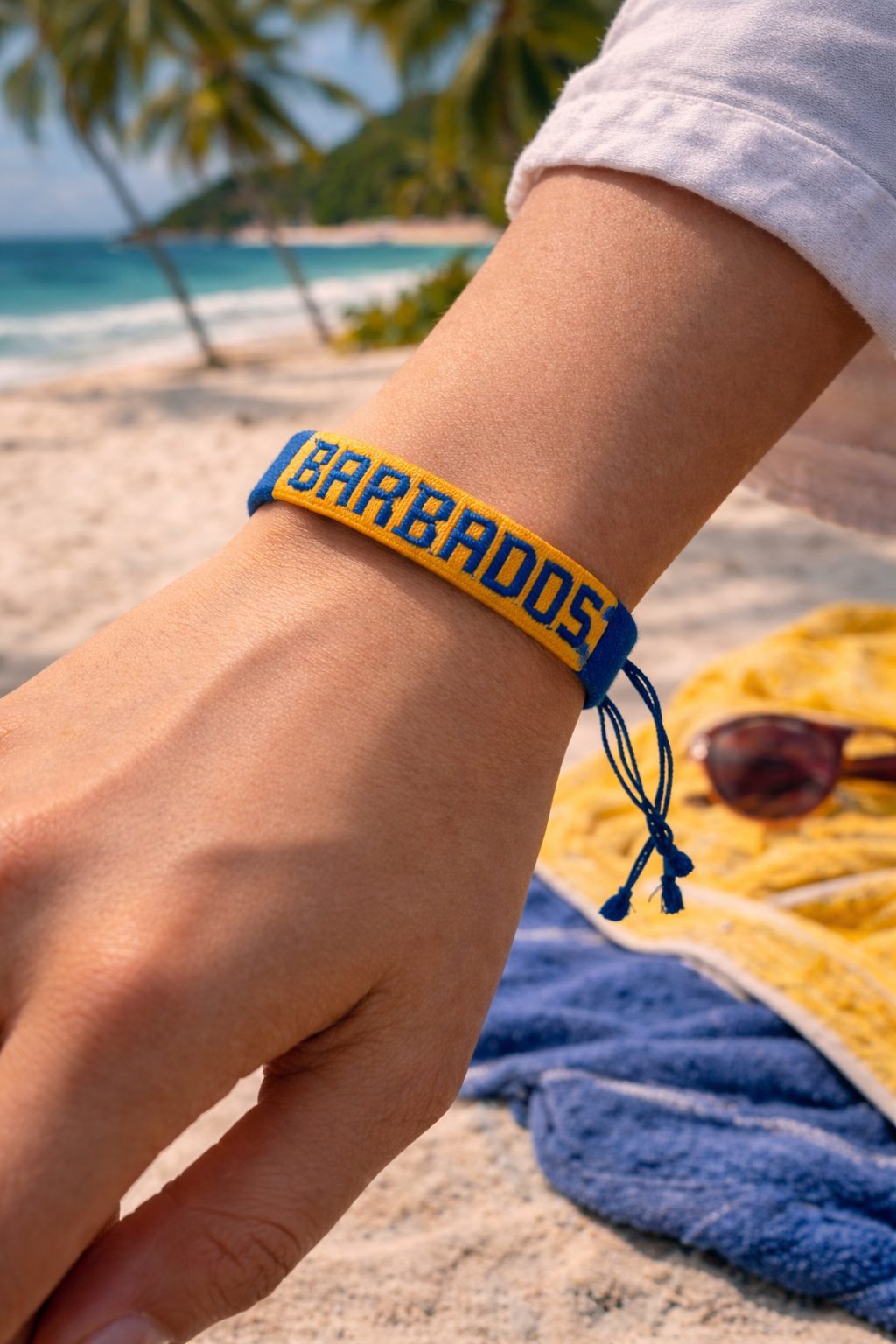 Country Name Flag Woven Bracelet