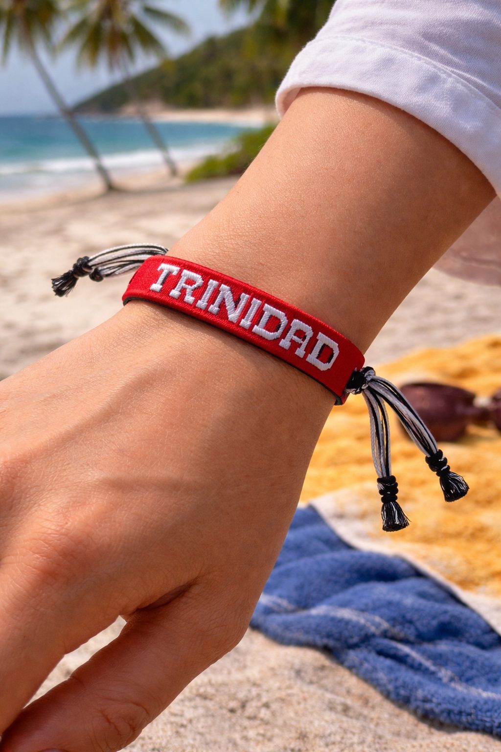 Country Name Flag Woven Bracelet