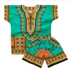 Vibrant and Traditional Children's Dashiki Set