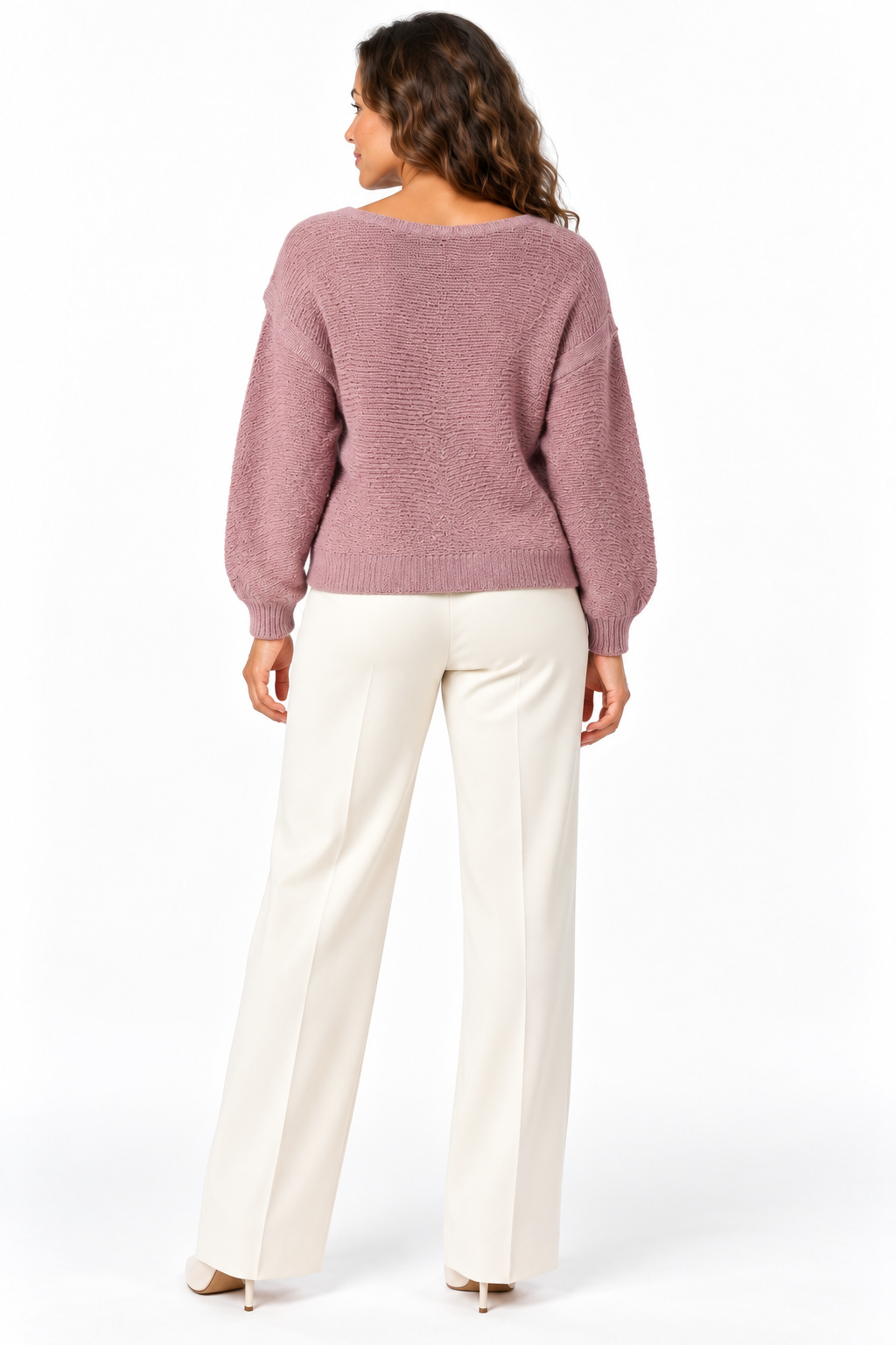 Women's Asymmetric Wrap Front Knitted Jumper