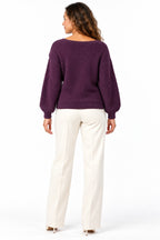 Women's Asymmetric Wrap Front Knitted Jumper