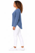Women's Relaxed Fit Long Sleeve Textured Top – Available in Multiple Colours
