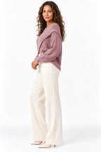 Women's Asymmetric Wrap Front Knitted Jumper