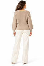 Women's Asymmetric Wrap Front Knitted Jumper